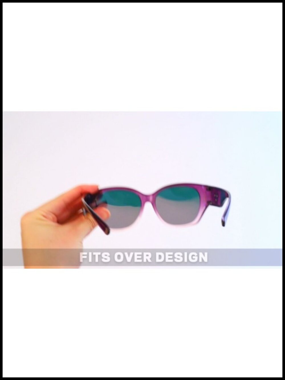Polarized Fit Over Sunglasses Oversized UV Protection TR90 - Picture 6 of 6